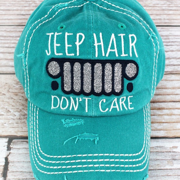 Accessories - NWT Distressed Jeep Hair Don't Care Cap